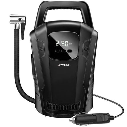 Xtrobb Auto Compressor 12V - Met LCD Display & Zaklamp - 120W