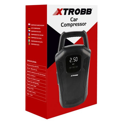 Xtrobb Auto Compressor 12V - Met LCD Display & Zaklamp - 120W