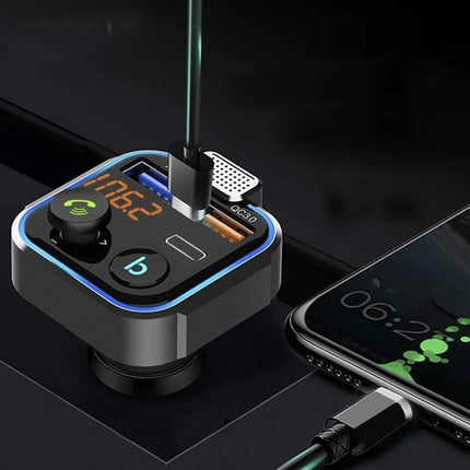 Xtrobb Bluetooth FM Transmitter met Autolader - 3.1A USB-C