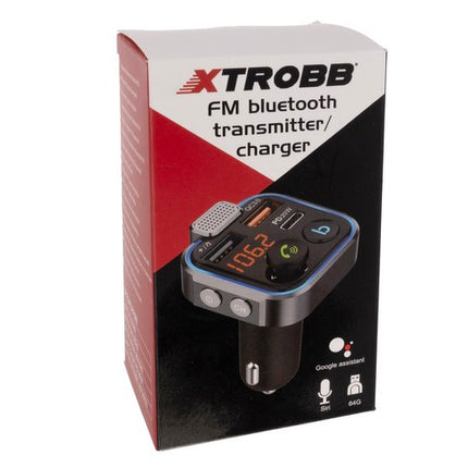 Xtrobb Bluetooth FM Transmitter met Autolader - 3.1A USB-C