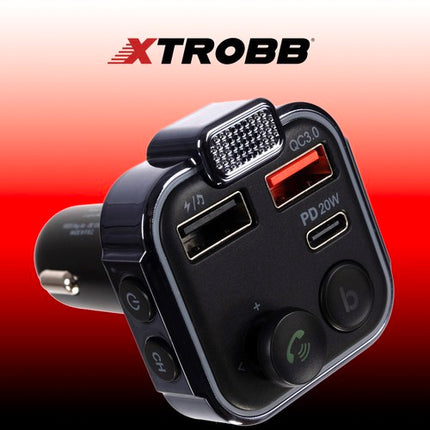 Xtrobb Bluetooth FM Transmitter met Autolader - 3.1A USB-C