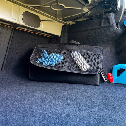 Xtrobb Vilt Kofferbak Organizer - 22 Liter - Met Klittenband - Zwart