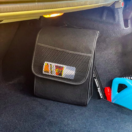 Xtrobb Vilt Kofferbak Organizer - 12 Liter - Met Klittenband - Zwart