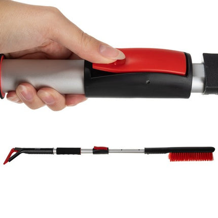 Xtrobb Telescoop Ijskrabber met Sneeuwborstel - 103 cm - Zwart/Rood