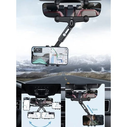 Xtrobb Autotelefoonhouder - Voor Achteruitkijkspiegel - Universeel - 360° Draaibaar