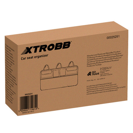Xtrobb Kofferbak Organizer - Auto Stoelbeschermer - 8 Vakken - Zwart