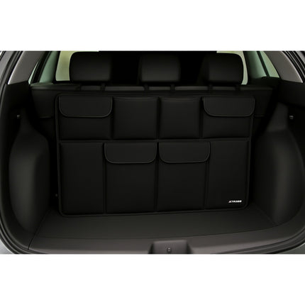 Xtrobb Kofferbak Organizer - Auto Stoelbeschermer - 8 Vakken - Zwart
