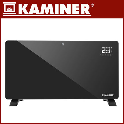 Kaminer Zelva Glazen Elektrische Radiator - 2500W - WiFi - Zwart