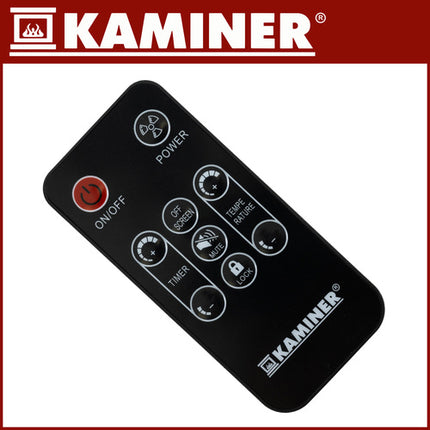 Kaminer Zelva Glazen Elektrische Radiator - 2500W - WiFi - Zwart