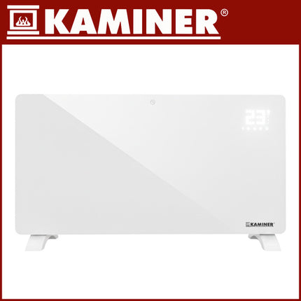 Kaminer Zelva Glazen Elektrische Radiator - 2500W - WiFi - Wit