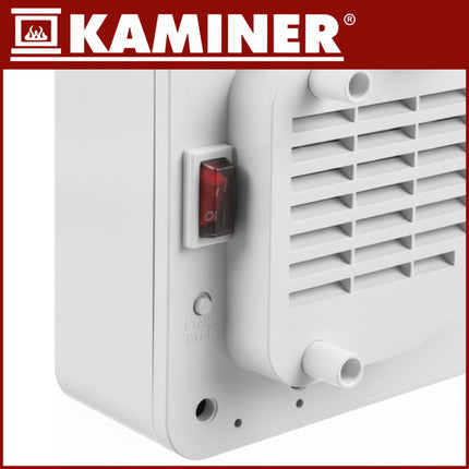 Kaminer Zelvion Luchtgordijn - 2000W - Met WiFi & Afstandsbediening - Wit