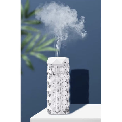 Ruhhy Luchtbevochtiger en Nachtlamp - 400 ml - Roos Effect - 2-in-1