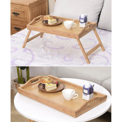Ruhhy Opvouwbaar Ontbijttafel - Bamboe - Laptoptafel voor in Bed