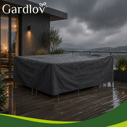 Gardlov Tuinmeubelhoes - 205 x 160 x 70 cm - Waterdicht - Zwart