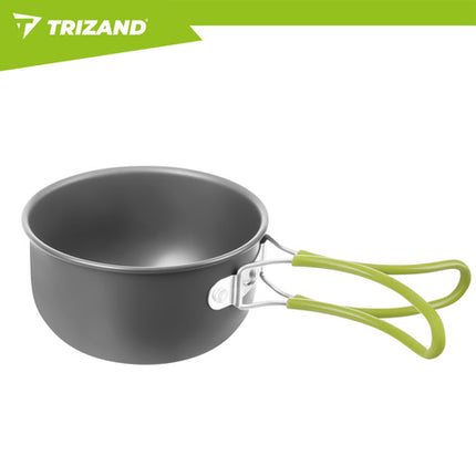 Trizand Camping Kookset - 1,2L - Inclusief Bestek - Aluminium - Compact