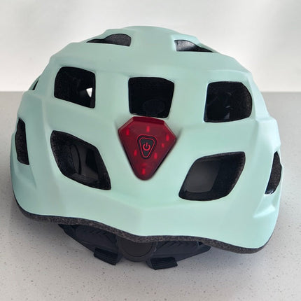 Benson Fietshelm Volwassenen met LED - Maat M (54-58 cm) - Mintgroen Mat - Verstelbaar