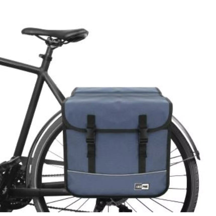 Lastpak Dubbele Fietstas - 35 Liter - Waterafstotend 600D Canvas - Blauw