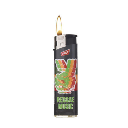 Prof Aansteker Reggae Design - 50 Stuks - Kleurrijke Display