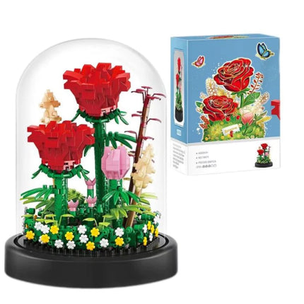Balody Bouwstenen Red Roses – 596-delige Mini Blocks
