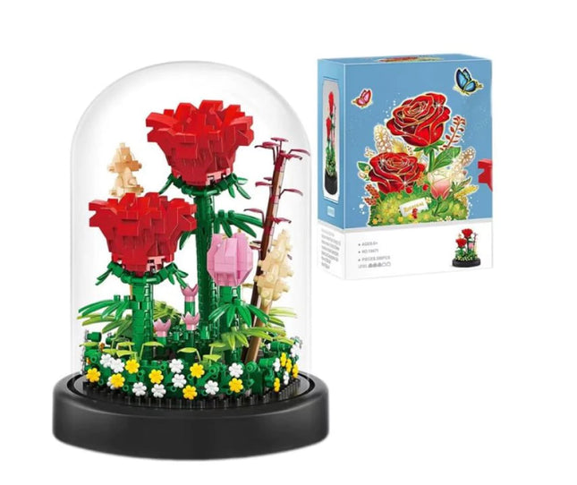 Balody Bouwstenen Red Roses – 596-delige Mini Blocks