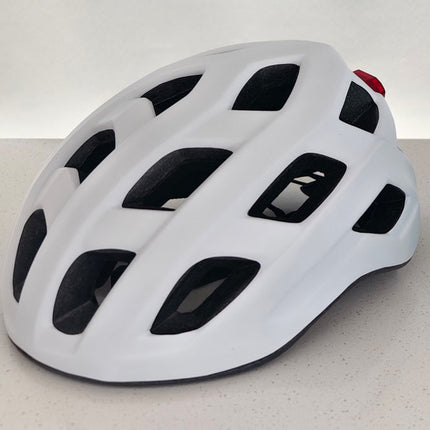 Benson Fietshelm Volwassenen met LED - Maat M (54-58 cm) - Mat Wit - Verstelbaar